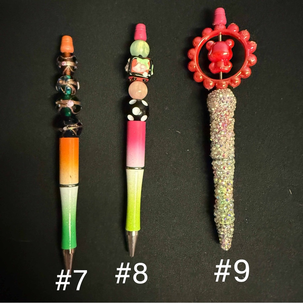 Handmade beaded pens
